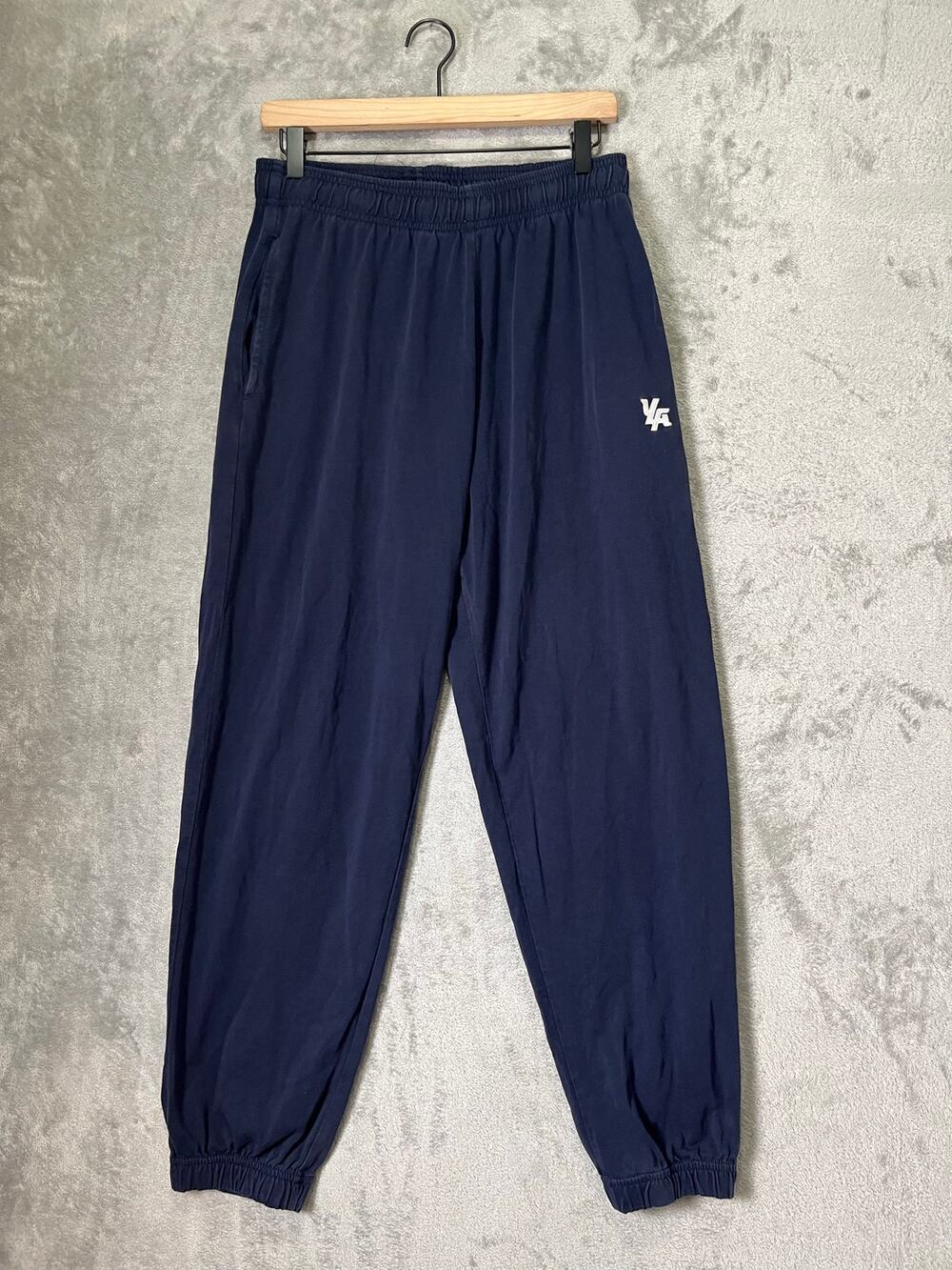 YoungLA M Navy Jogger Sweatpants Tapered Athletic Gym Streetwear Lounge Pants